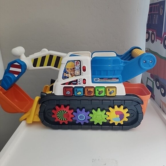VTech Scoop and Play Digger Push Scoop Load 100+ Songs and Sounds 2 - 4 Years+ - Picture 1 of 5